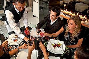 restaurant customers