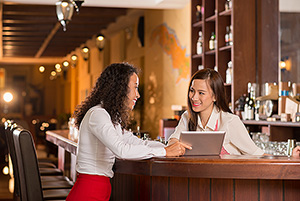 Staff with Mobile