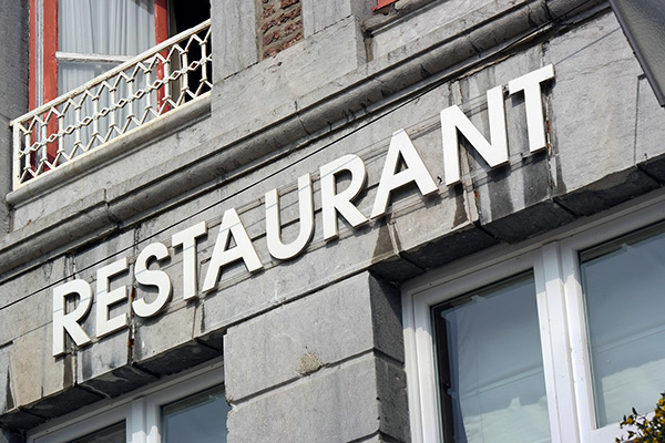 restaurant sign