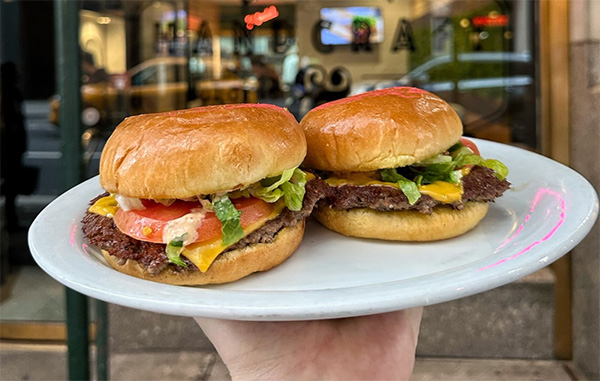 two burgers