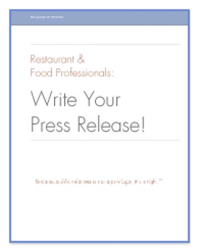 Write Your Press Release