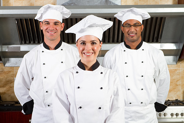 chefs in kitchen